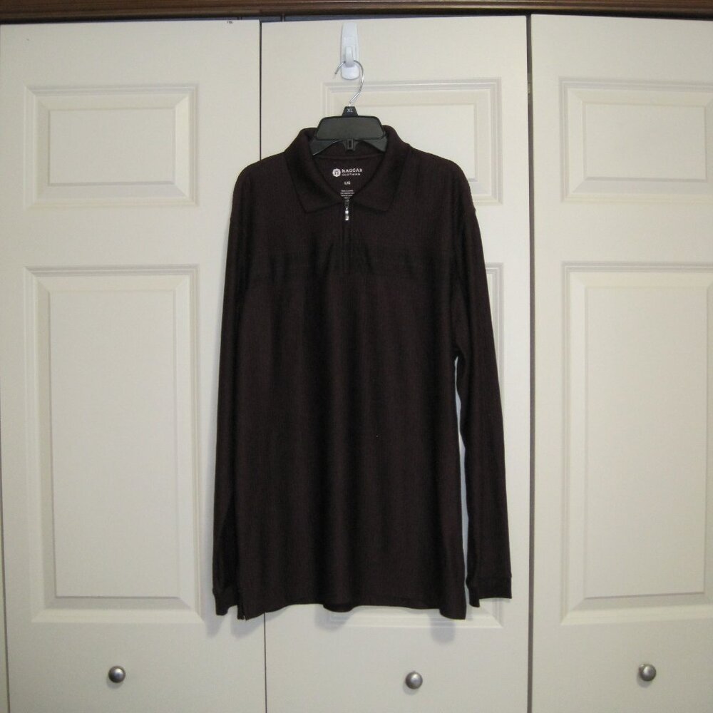Haggar Clothing collared long sleeve shirt sz L men's